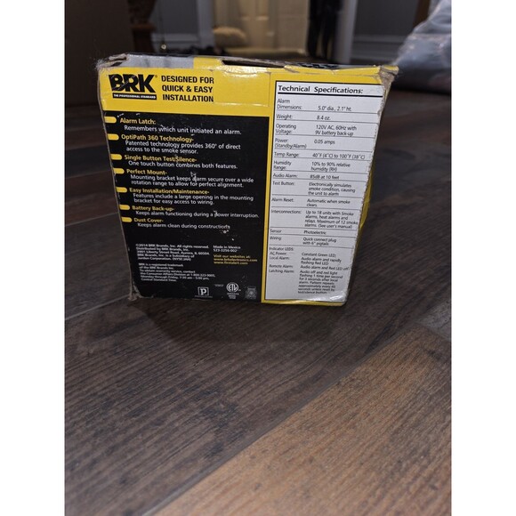 2 First Alert BRK Cat. 7010B AC Powered Hardwired Smoke Alarm Photo Electric B12 - Picture 5 of 10